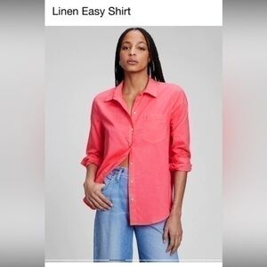 COPY - NWT Gap Linen Easy Shirt